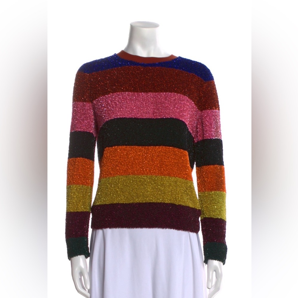 Gorgeous Ashish rainbow sequin top.